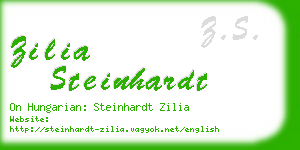zilia steinhardt business card